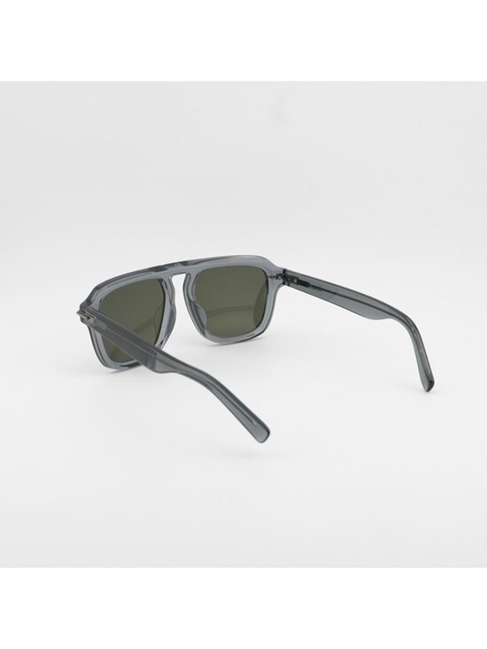 Dior DIORBLACKSUIT S15F 45C0 Sunglasses Grey Square Frame, Green Lenses main image 9